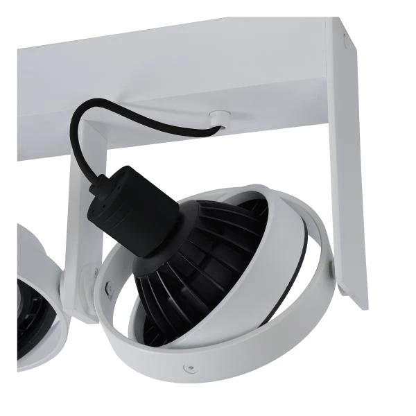 Lucide GRIFFON - Foco de techo - LED Dim to warm - GU10 (ES111) - 2x12W 2200K/3000K - Blanco - detalle 2